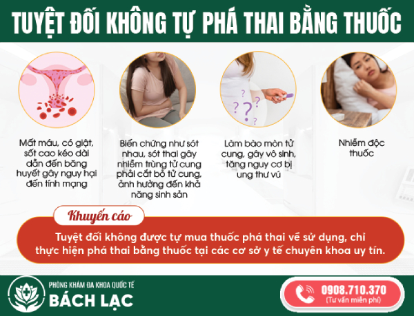 tuyệt đối không tự ý bỏ thai bằng thuốc